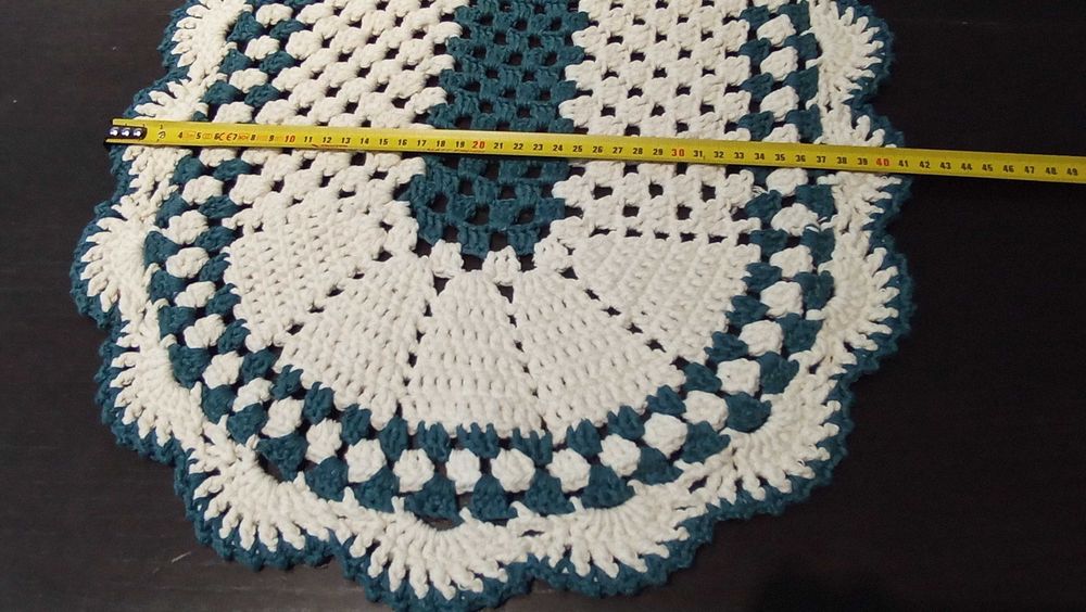 Tapete caminho de mesa em crochê