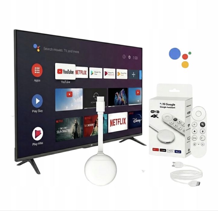Odtwarzacz multimedialny GOOGLE U11 4K Android Wi-Fi 6 SMART TV