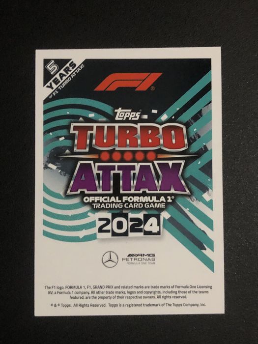 Lewis Hamilton 2024 Topps Turbo Attax Gold Limited Edition MGA 10