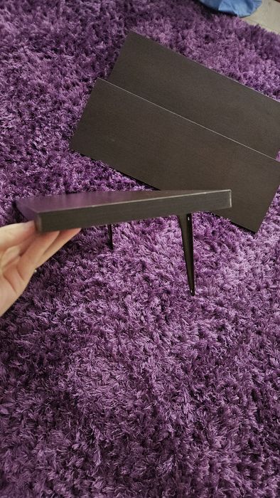 Półki ciemny brąz 3szt 55×20cm