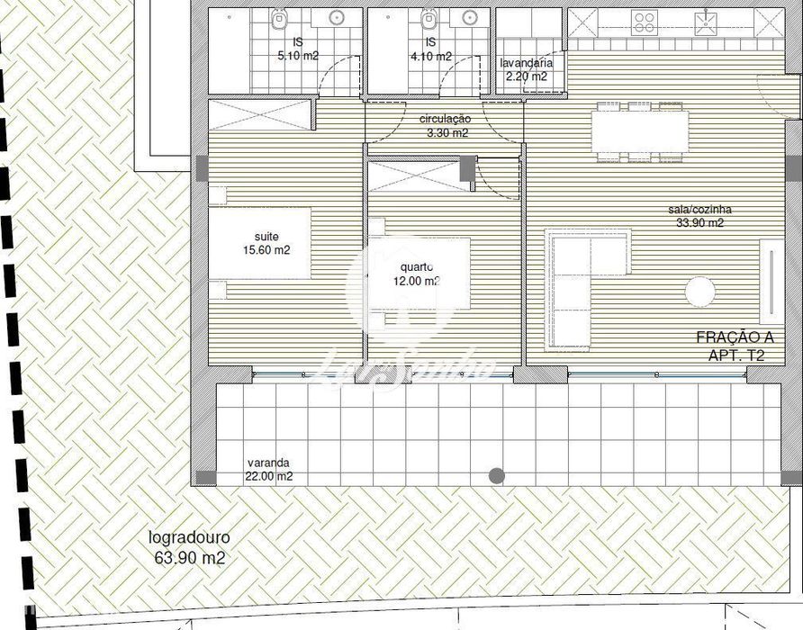Apartamento com jardim em Barcelos