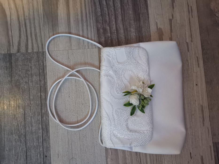 Torebka biała komunijna