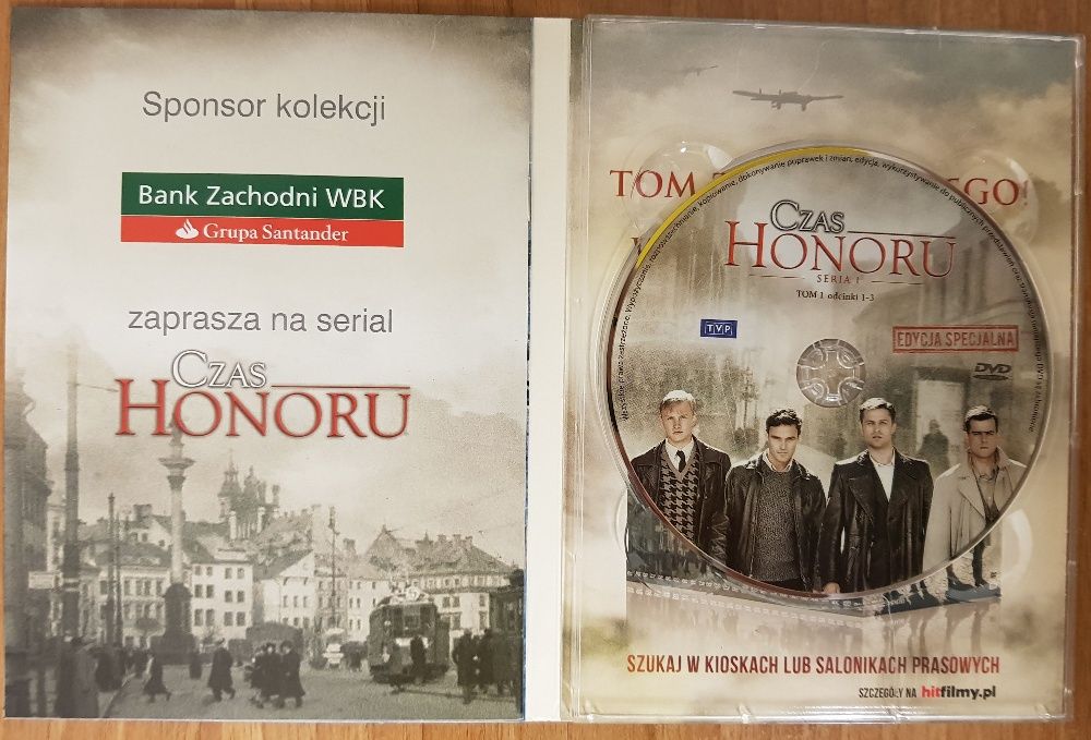 Kolekcja Serialu Czas Honoru (CZ 1 - ODCINKI 1, 2, 3) (UŻYWANE)