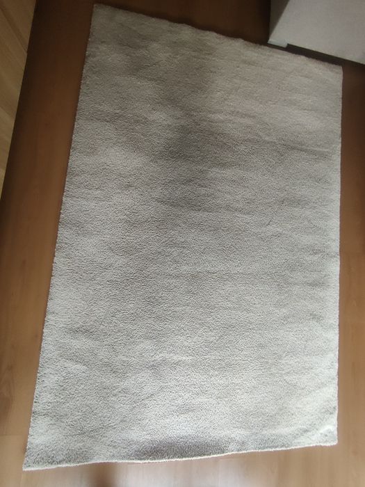 Tapete pelo curto, branco, 133x195 cm