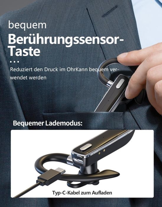 Boytond Zestaw słuchawkowy Bluetooth