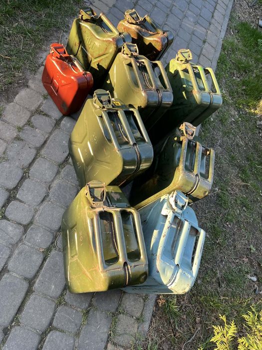 Kanistry metalowe na paliwo 5 10 20litrów