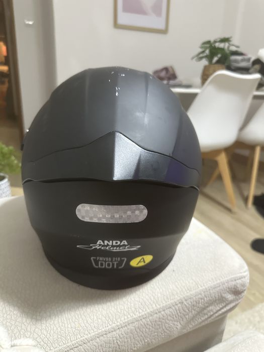 Capacete aberto preto