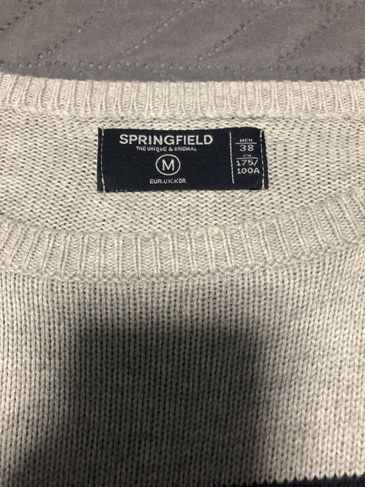 Camisola de malha cinza Springfield