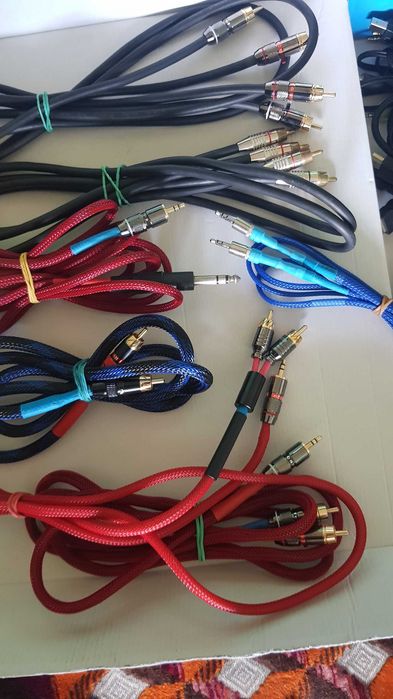 Міжблочні кабелі 2RCA-2RCA,  3,5Jack,оптичні