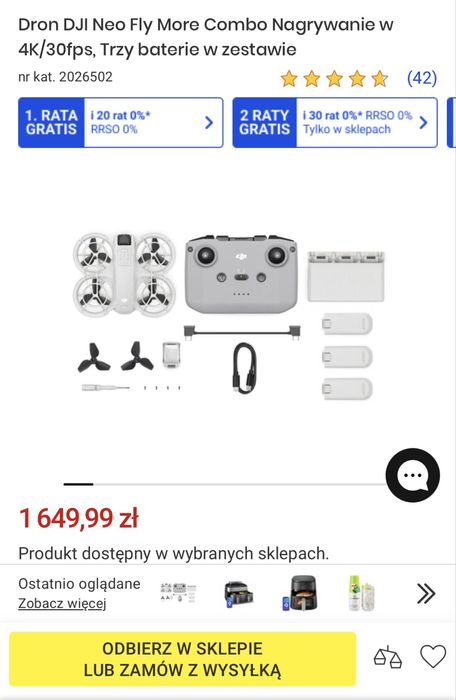 Dron DJI Neo Fly More Combo + baterie