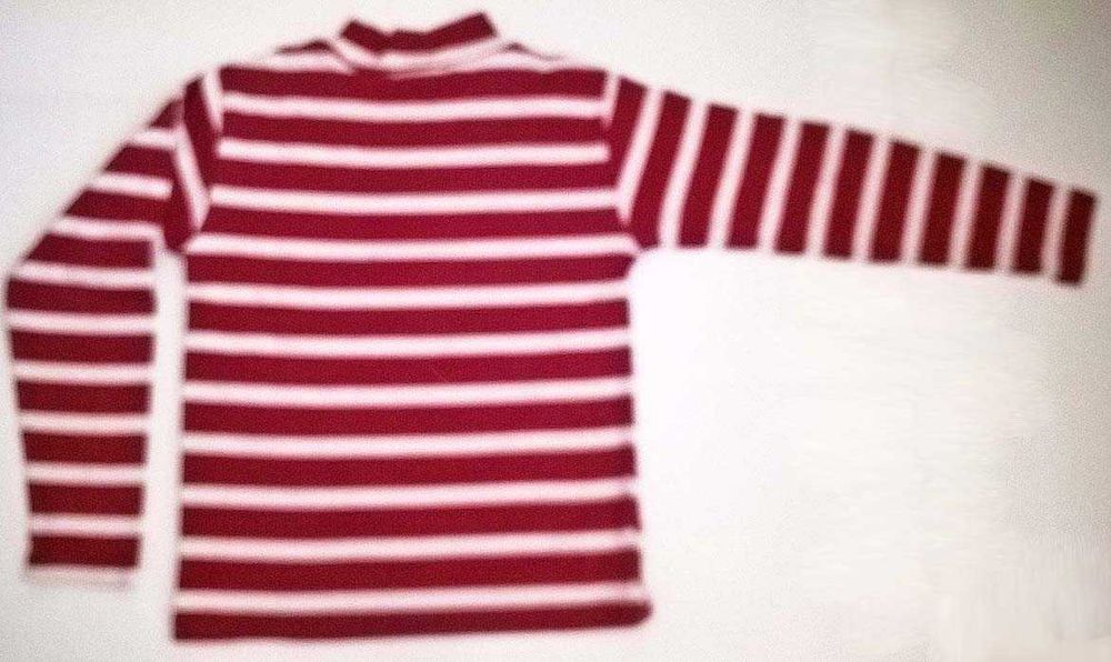 Sweater de Criança Unissexo Riscas Vermelho/Branco