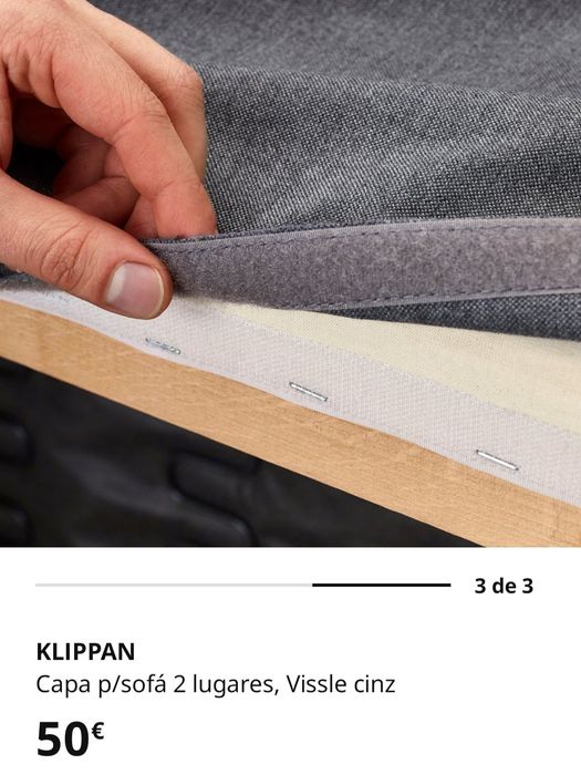 Sofá Klippan 3 lugares (IKEA)