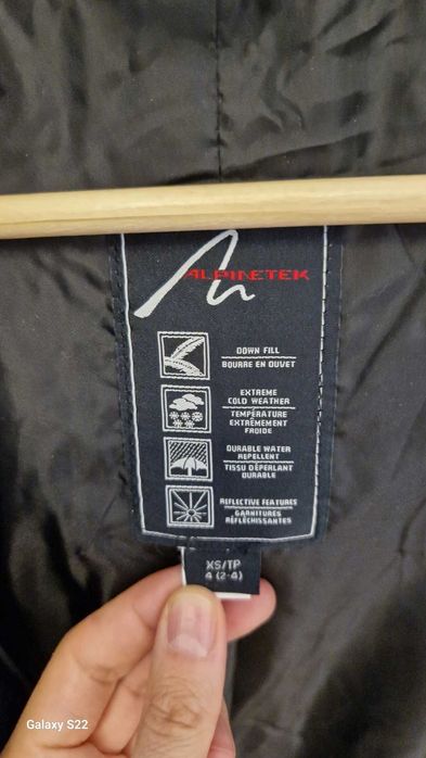 Зимова довга пухова парка Alpinetek (нова, S/M)