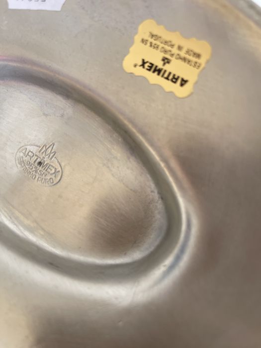 Fruteira / Centro de Mesa em Estanho Puro ARTMEX (95% Tin)