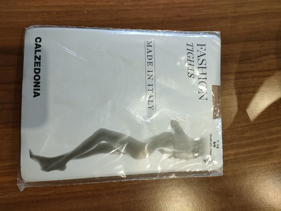 Calzedonia rajstopy z kryształkami, 1/2, XS/S, nowe