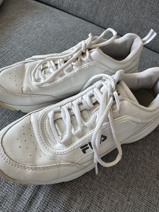 Buty białe sneakersy Fila 38