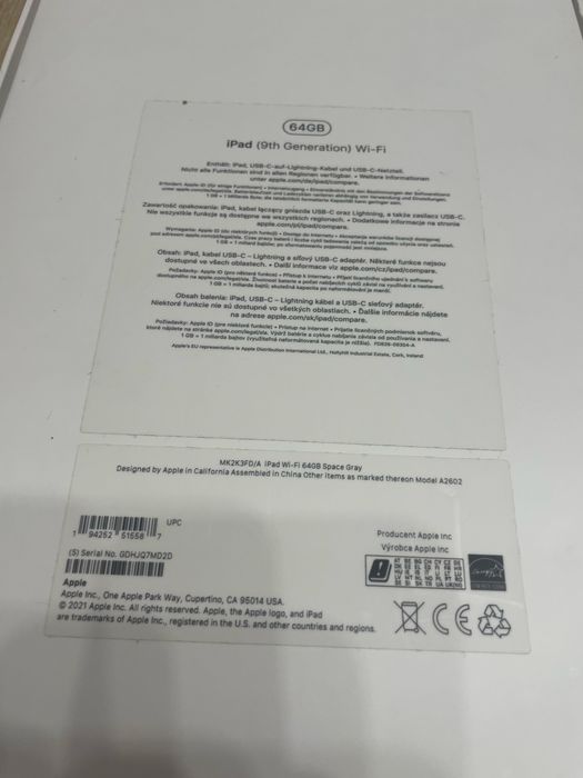 Tablet iPad 9 gen (2021)