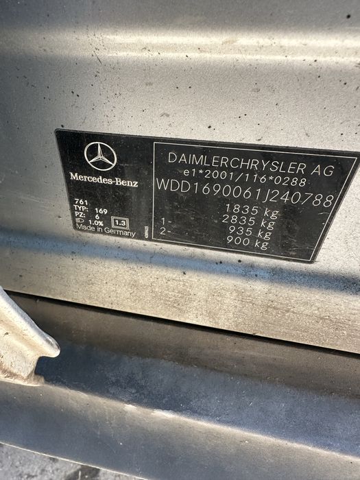 Mercedes A klasa w169 1.5 b 2008 w całości na części