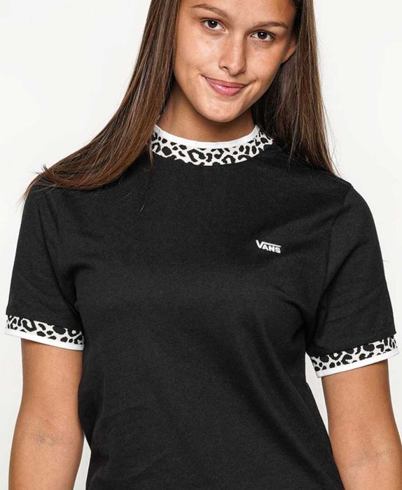 Vans платье футболка поямое черное мини оригинал хлопковое