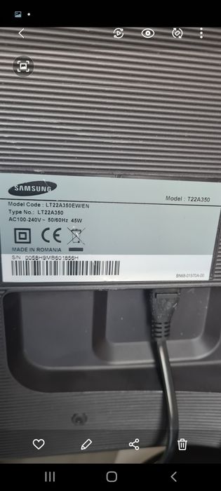 Tv  22 cali samsung