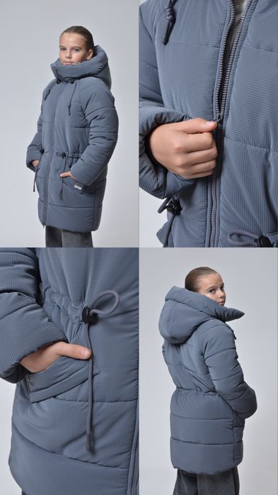 Зимова куртка пуховик дівчинка