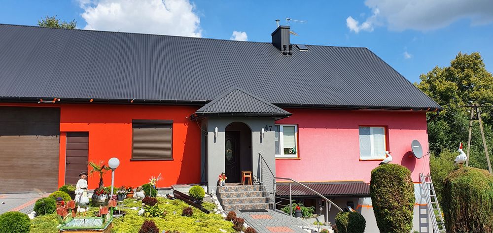 Malowanie elewacji Mycie elewacji malowanie dachów dachu mycie kostki