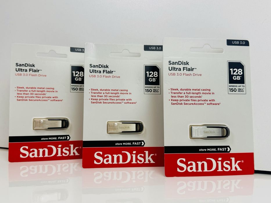 Новий SanDisk Ultra Flair - USB 3.0 флеш-накопичувач флешка 128 ГБ