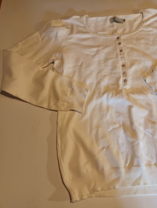 Cardigan em creme,de marca MoCasual, tamanho L
