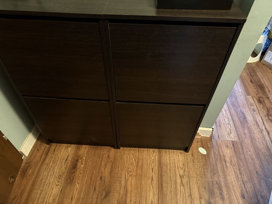 Szafki na buty ikea brązowe