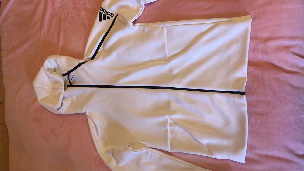 Casaco Branco Adidas Homem