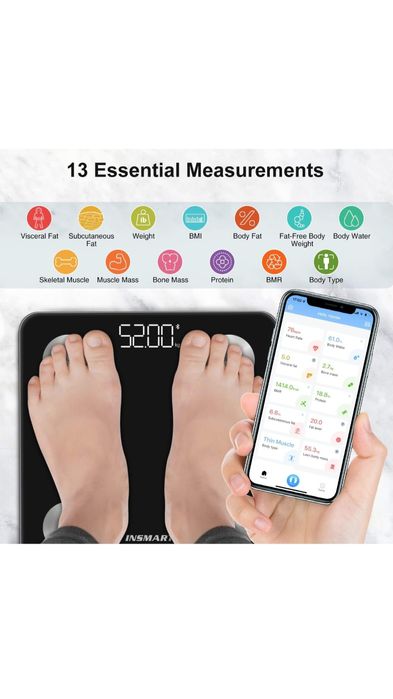 Balança de gordura corporal Bluetooth