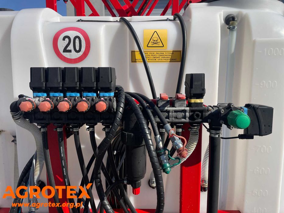 Opryskiwacz Zawieszany LISICKI 1000L/15/3/HYDRO PO35/4/15/3 LANCE ROZKŁADANE HYDRAULICZN