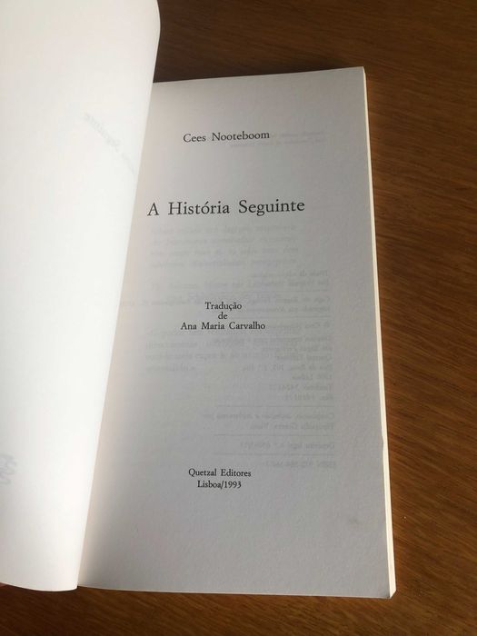 A História Seguinte    CEES NOOTEBOOM