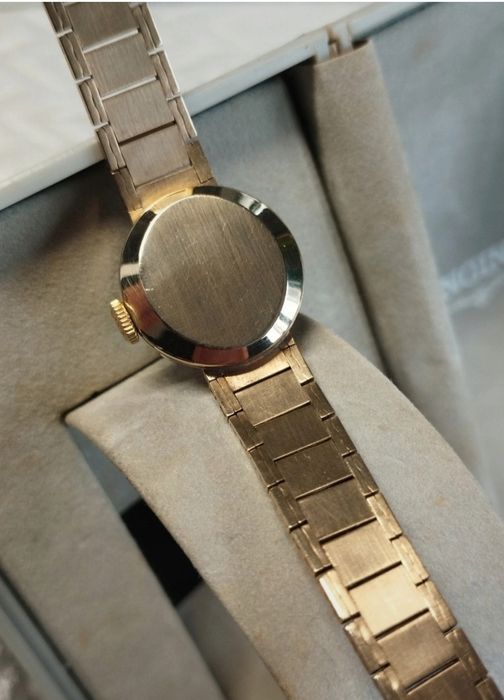 Oryginalny złoty szwajcarski zegarek Longines