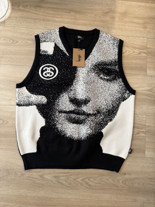 Жилетка Stussy Face Knit Vest