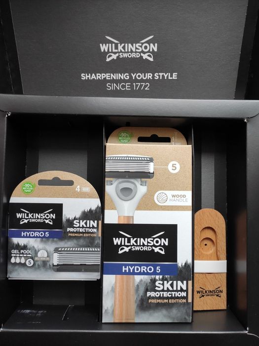 Wilkinson Hudro 5 Premium набір для бриття станок касети подарунковий.