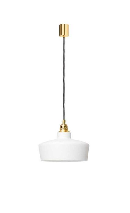 Lampa wisząca LONGIS III WHITE KASPA złota