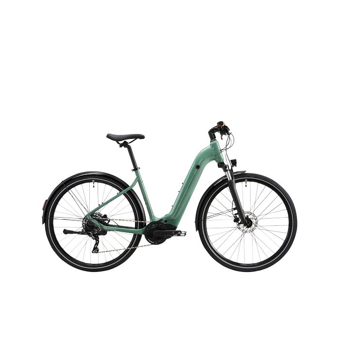 Bicicleta Elétrica de Trekking com Motor Central e Quadro Baixo