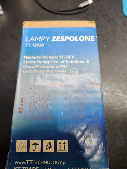 Komplet lamp kempingowej 12-24v led
