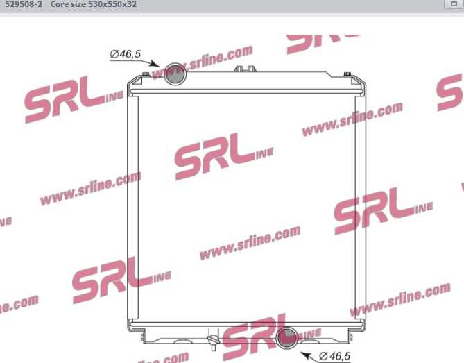 Radiador de refrigeração motor Mitsubishi Canter FE649 FE659 MC127002