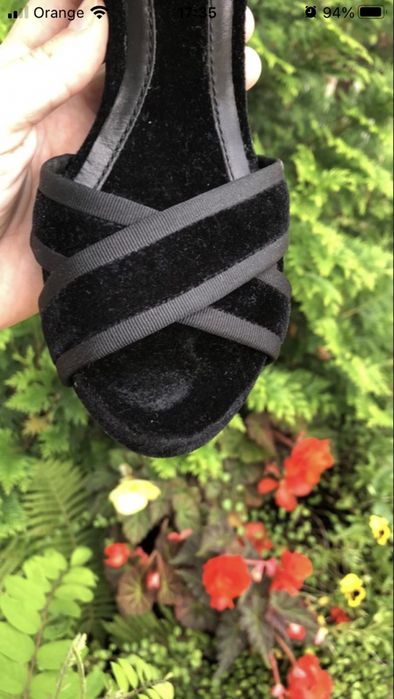 Sandały damskie Zara zamsz 38