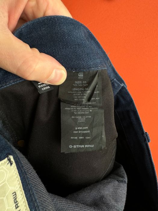 G-STAR RAW 3301 оригінал чоловічі джинси штани розмір 33 34