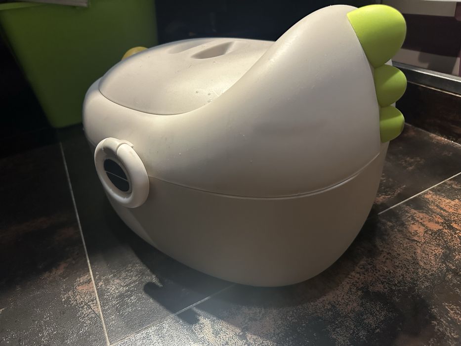 Дитячий горщик Діно дінозавр Babyhood 3в1 сірий