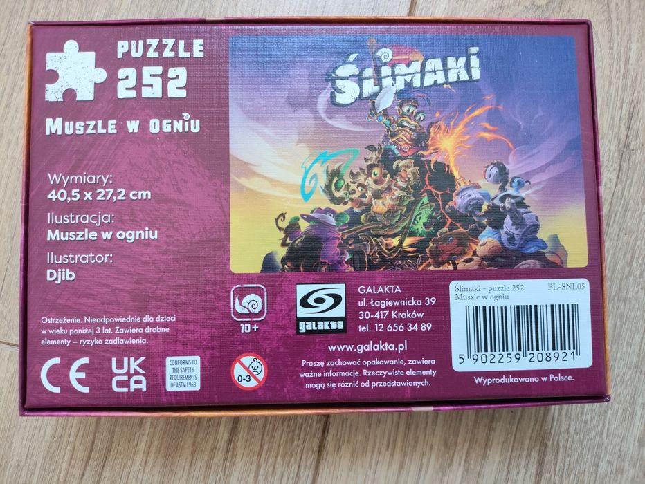 Puzzle Ślimaki - Muszle w ogniu (Galakta) 252 elementy