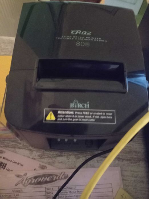 Gaveta, impressora, e pistola de ler código de barras64585610001281121