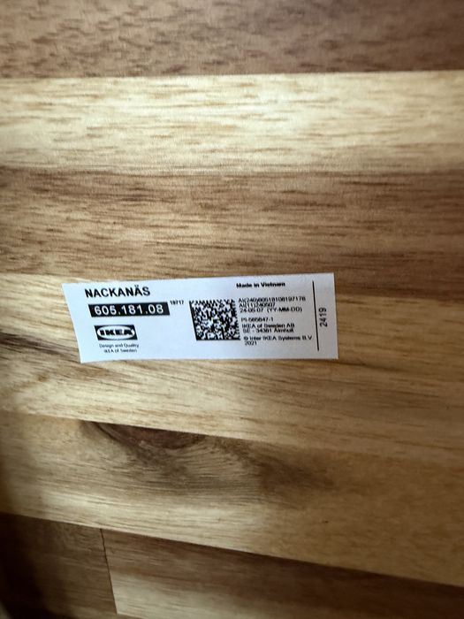 Stół okrągły NACKANÄS IKEA 80 cm