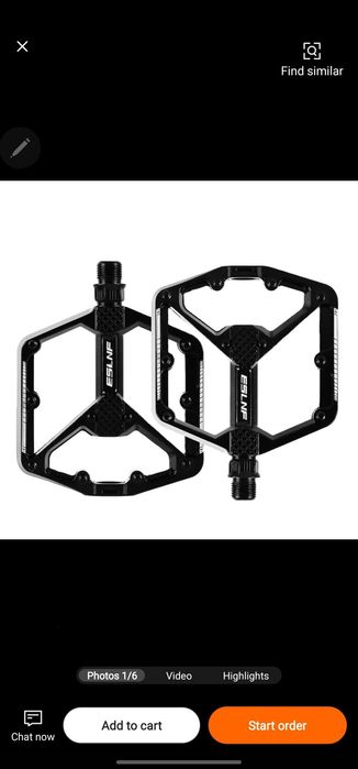 Nowe, zapakowane pedały rowerowe z pinami