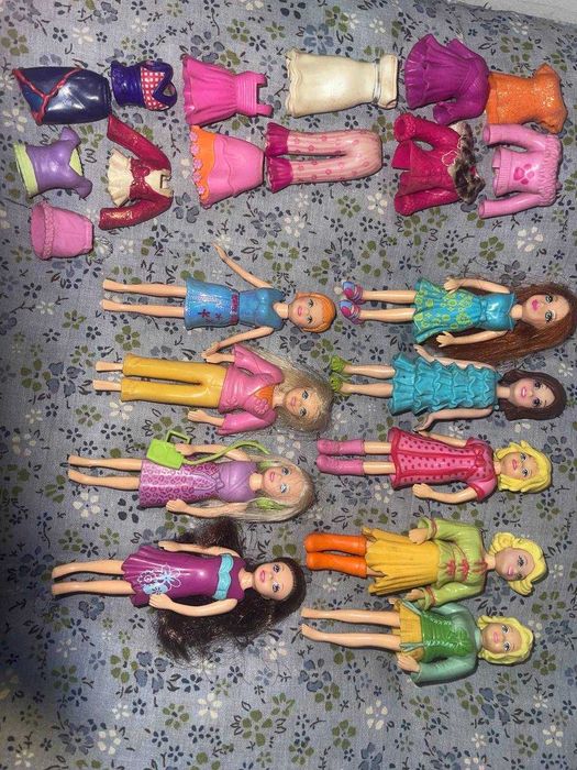 Лот вінтажних міні ляльок Polly Pocket Mattel+одяг