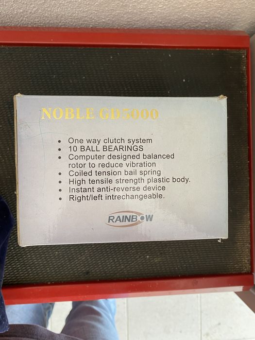 Carrete de pesca rainbow gd 5000 novo