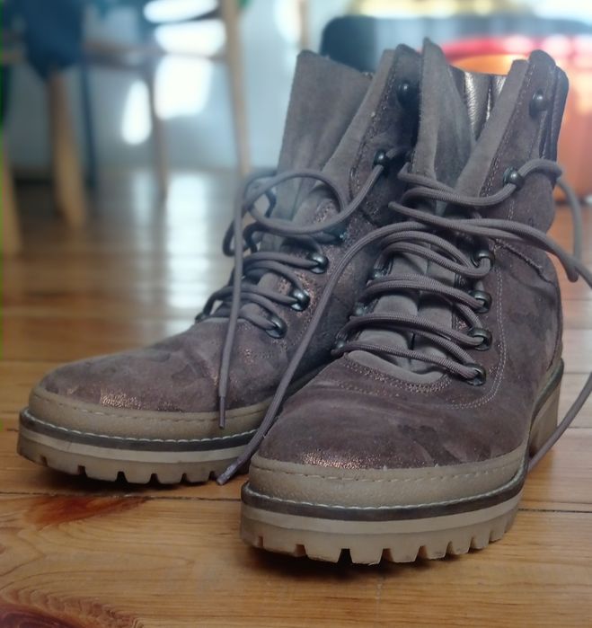 Tommy Hilfiger botki trapery beż 38